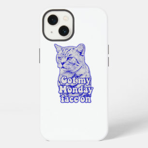 Lustiges mürrisches Katzen-Meme für Katzenliebhabe iPhone Hülle
