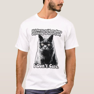 Lustiges mürrisches Katzen-Meme für Katzenliebhabe T-Shirt
