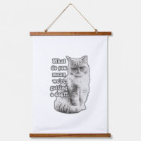 Lustiges mürrisches Katzen-Meme für Katzenliebhabe