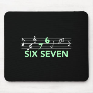 Lustiges Musikalisches 67 Musik Meme Slang Sechs S Mousepad