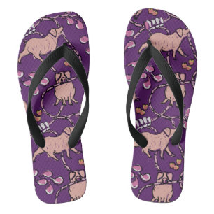 Lustiges Muster Chinesisches Schwein-Jahr Wähle Fa Flip Flops