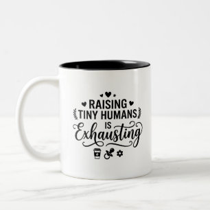 Lustiges Mütterleben Zweifarbiges Morgen-Mug Zweifarbige Tasse