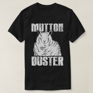 Lustiges Mutton Buster Schaf Rodeo Humor Design T-Shirt