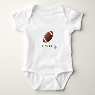 Lustiges Nähen Football T-Shirt Baby Strampler