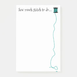 Lustiges nähendes Entwurfs-Aqua Post-it Klebezettel