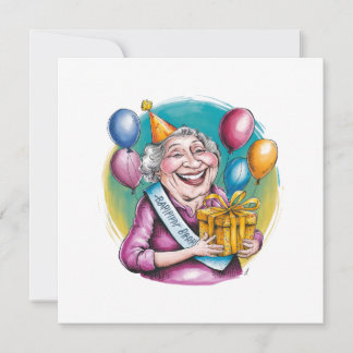 Lustiges Nana-Geburtstagsgeschenk Einladung