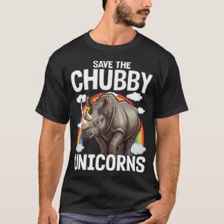 Lustiges Nashorn Dickes Einhorn Sagt Frauen T-Shirt