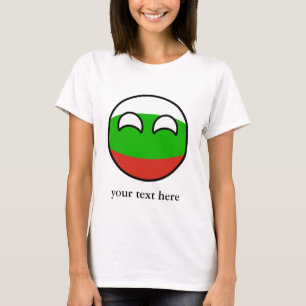 Lustiges neigendes Geeky Bulgarien Countryball T-Shirt