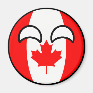 Lustiges neigendes Geeky Kanada Countryball Magnet