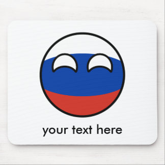 Lustiges neigendes Geeky Russland Countryball Mousepad