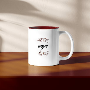Lustiges 'Nein' Zweifarbige Tasse
