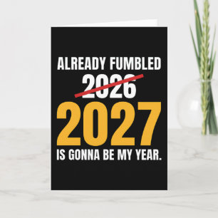 Lustiges Neues Jahr bereits vermasselt 2026 2027 W Karte