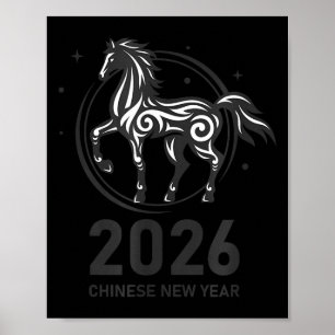 Lustiges Neues Jahr - Frohes chinesisches Neujahr Poster
