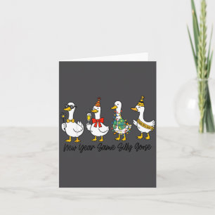 Lustiges neues Jahr, gleiche dumme Gans, Frohes Ne Karte