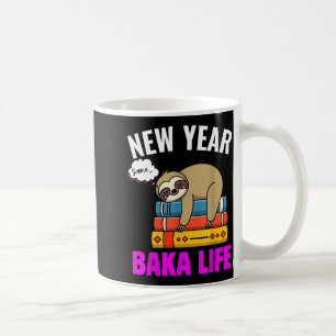 Lustiges Neues Jahr Gleiches Baka Leben Faultier A Kaffeetasse