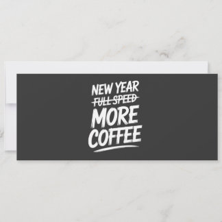 Lustiges Neues Jahr Mehr Kaffee Sarkastischer Vors Einladung