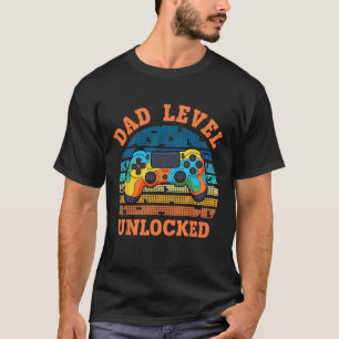 Lustiges Neues Vater-Shirt Vater-Level freigeschal T-Shirt