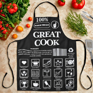 Lustiges Neuheitshumor Bestes Koch BBQ Küchen Text Schürze