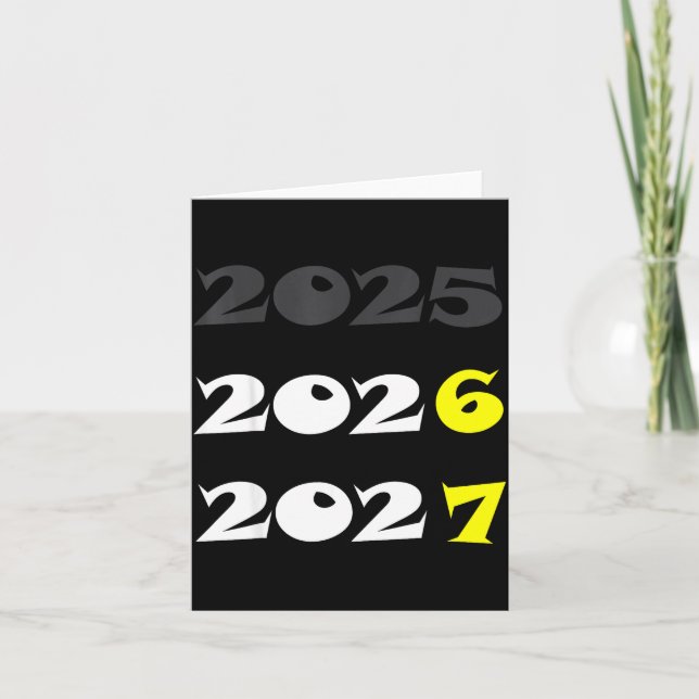 Lustiges Neujahr 2026 Sechs Sieben 67 Meme  Karte (Vorderseite)