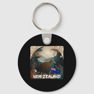 Lustiges Neuseeland Kiwi-Tierkostüm Schlüsselanhänger
