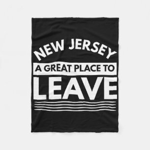 Lustiges New Jersey Ein Großartiger Ort Zum Verlas Fleecedecke