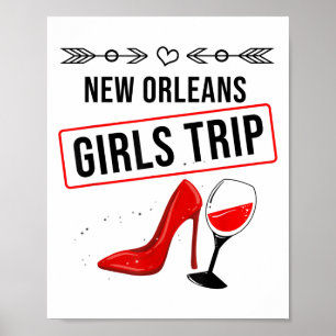 Lustiges New Orleans Mädchen Reise Geschenk für Fr Poster