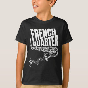 Lustiges New Orleans Mardi Gras Jazz Saxophon T-Shirt