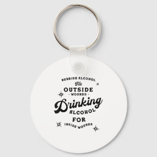 Lustiges Nick-Miller-Zitat-Shirt_ Alkohol-Spruch N Schlüsselanhänger