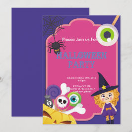 lustiges niedliches Halloween-Party Einladung