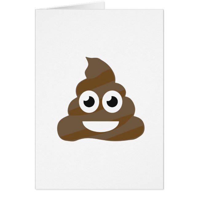 Lustiges niedliches kacken Emoji (Vorne)