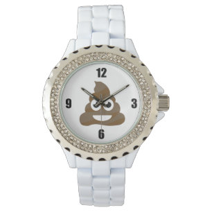 Lustiges niedliches kacken Emoji Armbanduhr