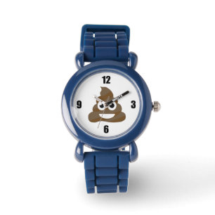 Lustiges niedliches kacken Emoji Armbanduhr