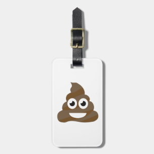 Lustiges niedliches kacken Emoji Gepäckanhänger