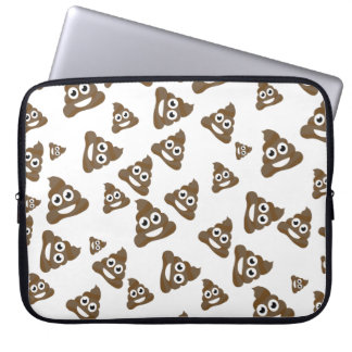 Lustiges niedliches kacken Emoji Muster Laptopschutzhülle
