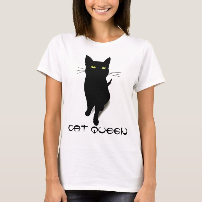 Lustiges niedliches Shirt Katzenkönigin Kitty (Vorderseite)