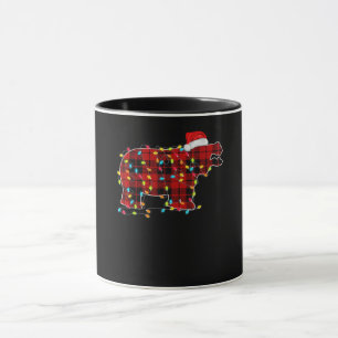 Lustiges Nilpferd Weihnachtslicht passende Familie Tasse