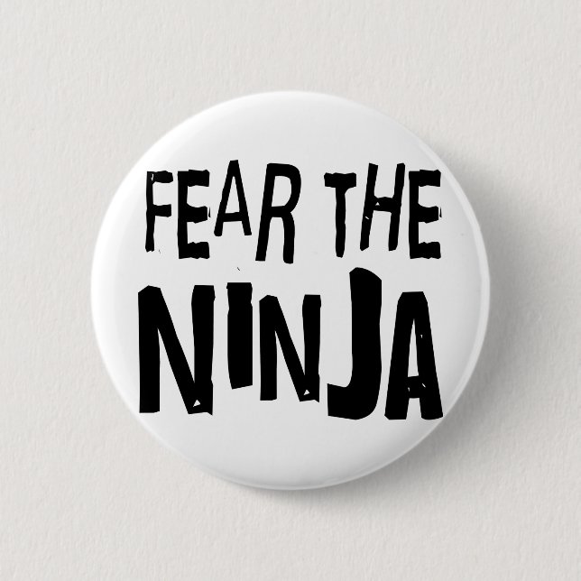 Lustiges Ninja Button (Vorderseite)