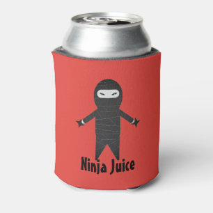 Lustiges Ninja Saft-Bier-Getränk cooler Dosenkühler