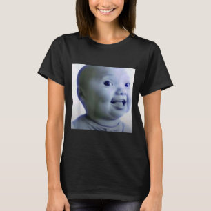 Lustiges Nischen-Baby-Gen-Z-Meme-AI-Viral-Kichern- T-Shirt