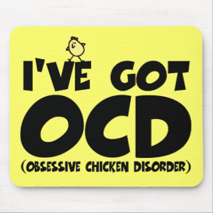 Lustiges OCD Huhn Mousepad
