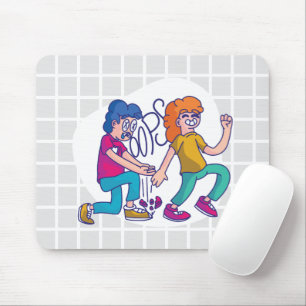 Lustiges "Oops"-Comic-Raster-Mauspad Mousepad