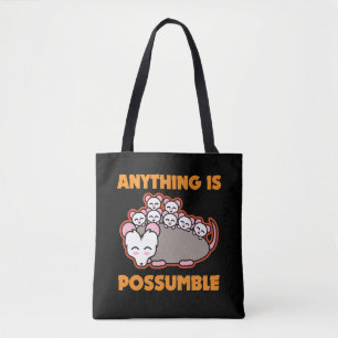 Lustiges Opossum-Opossum-Wortspiel alles ist Tasche