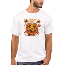 Lustiges Oranges Monster-Paar T-Shirt