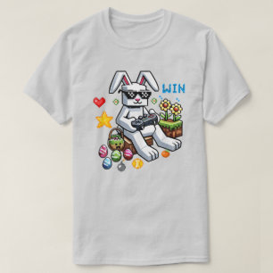 Lustiges Oster-Gamer– Hase spielt Videospiele T-Shirt
