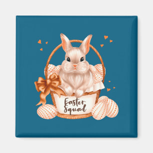 Lustiges Oster-Team Pastell-Hase Kaninchen Magnet