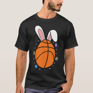 Lustiges Osterei Schlappi-Hasenohren Basketball T-Shirt