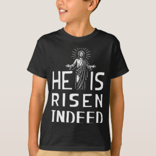 Lustiges Ostern Jesus er ist wahrlich auferstanden T-Shirt