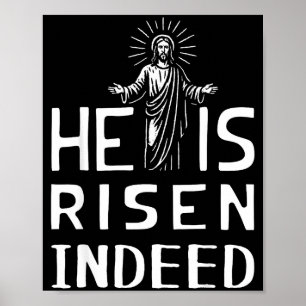 Lustiges Ostern Jesus ist wirklich auferstanden ch Poster