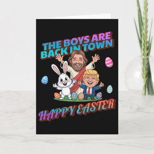 Lustiges Ostern Jesus Osterhase Trump Jungen sind Karte