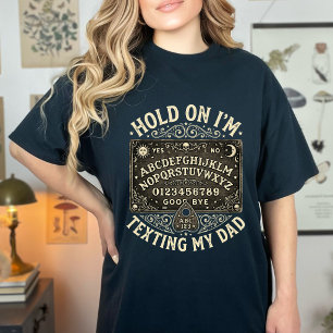 Lustiges Ouija-Board-Vater-Texten Retro-Vintage-Hu T-Shirt